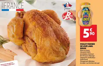 Auchan Poulet fermer de loue label rouge aanbieding