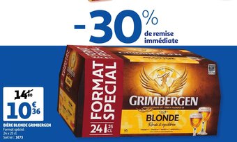 Auchan Biere blonde grimbergen 24 x 25cl aanbieding