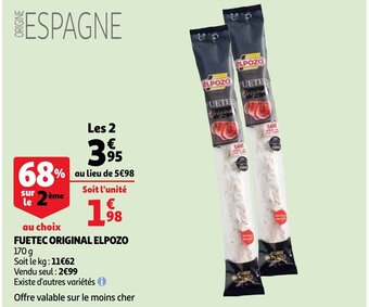 Fuetec original elpozo 170g