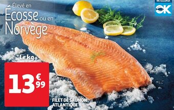 Auchan Filet de saumon atlantique aanbieding