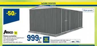 Absco Metalen werkatelier 600 x 300 x 230 cm