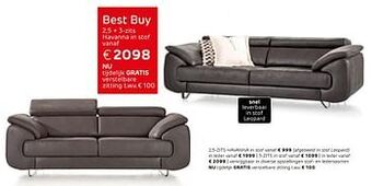 Henders & Hazel 2,5 + 3-zits havanna in stof aanbieding