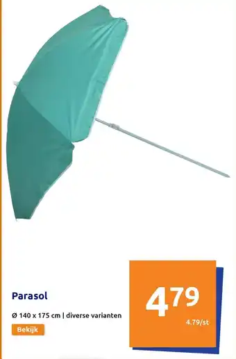 Action Parasol 140 x 175cm aanbieding