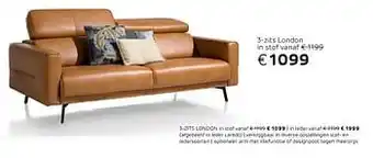 Henders & Hazel 3-zits london in stof aanbieding