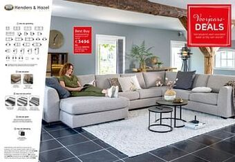Henders & Hazel Hoekopstelling seattle in stof aanbieding