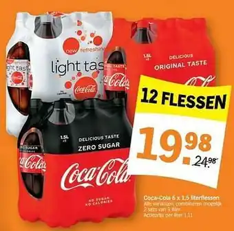 Albert Heijn Coca-cola 6 x 1,5 L aanbieding