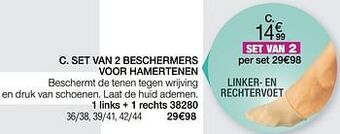 Set van 2 beschermers voor hamertenen