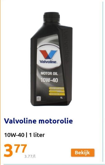 Valvoline motorolie