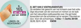 Set van 2 voetkussentjes