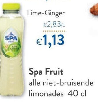 Spa fruit lime-ginger 40cl