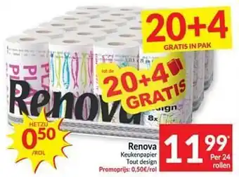 Intermarché Renova keukenpapier tout design aanbieding