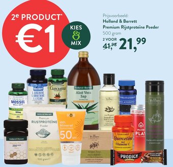 Holland & Barrett Premium Rijstproteine Poeder 500 gram aanbieding