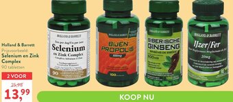 Holland & Barrett Selenium en Zink Complex 90 tabletten aanbieding
