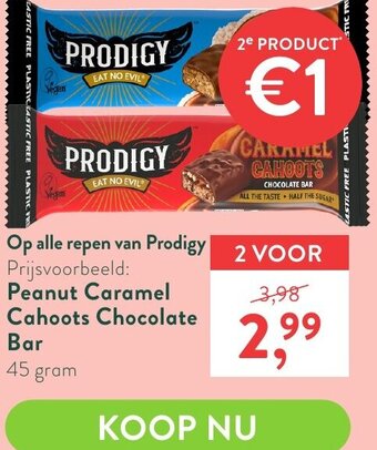 Holland & Barrett Peanut Caramel Cahoots Chocolate Bar 45 gram aanbieding