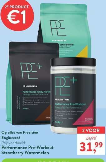 Holland & Barrett Performance Pre-Workout Strawberry Watermelon aanbieding