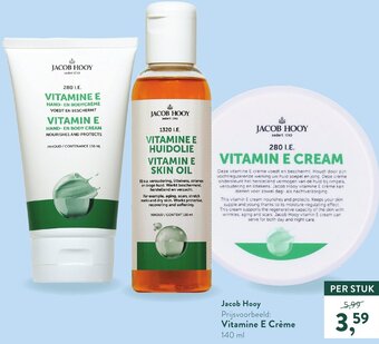 Holland & Barrett Vitamine E Creme 140 ml aanbieding