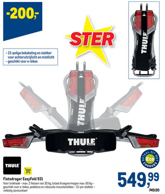 Makro Fietsdrager EasyFold 931 aanbieding