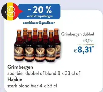 OKay Grimbergen dubbel 8 x 33 cl aanbieding