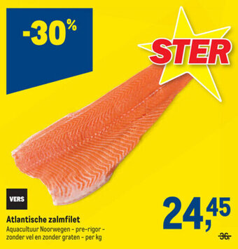 Makro Atlantische zalmfilet aanbieding