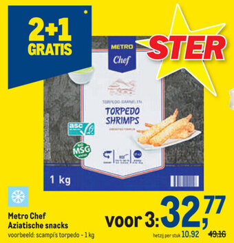 Makro Metro Chef Aziatische snacks aanbieding