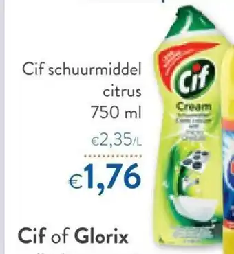 Cif schuurmiddel citrus 750 ml