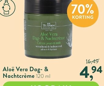 Holland & Barrett Aloe Vera Dag- & Nachtcreme 120 ml aanbieding