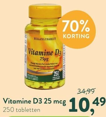 Vitamine D3 25 mcg 250 tabletten