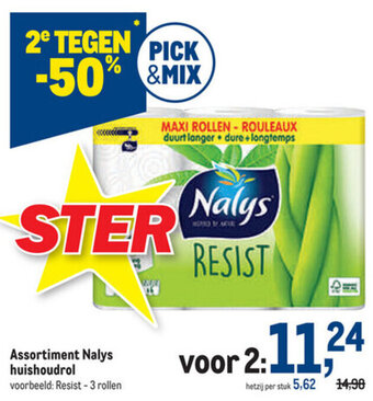 Makro Assortiment Nalys huishoudrol aanbieding