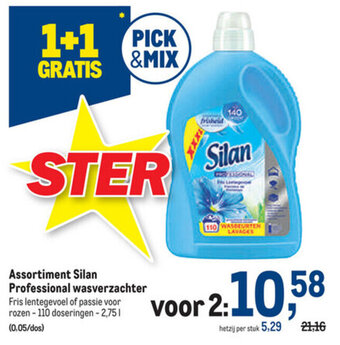 Makro Assortiment Silan Professional wasverzachter aanbieding