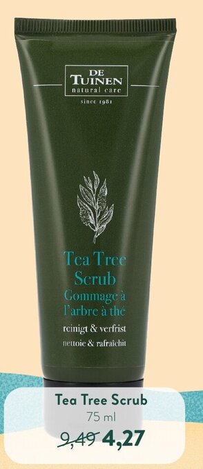 Holland & Barrett Tea Tree Scrub 75 ml aanbieding