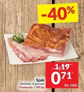Intermarché Spek gezouten of gerookt aanbieding