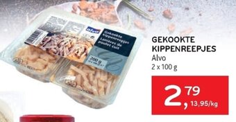 Alvo Gekookte Kippenreepjes 2 x 100 g aanbieding