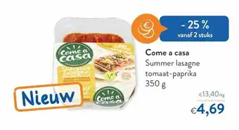 OKay Come a casa Summer lasagne tomaat-paprika 350g aanbieding