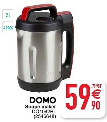 Cora Domo elektro soupe maker do1042bl aanbieding