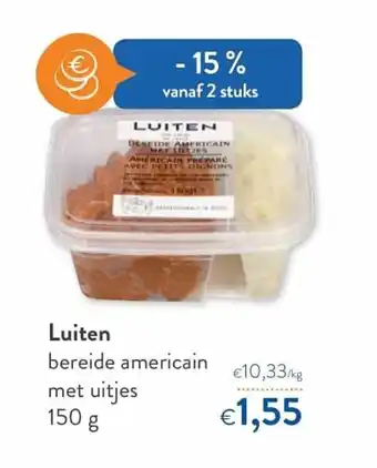 OKay Luiten bereide americain met uitjes 150g aanbieding