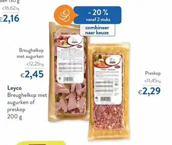 Leyco Breughelkop met augurken of preskop 200g