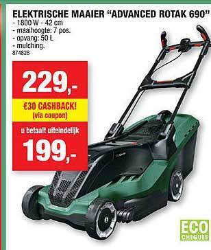 Hubo Elektrische maaier aanbieding