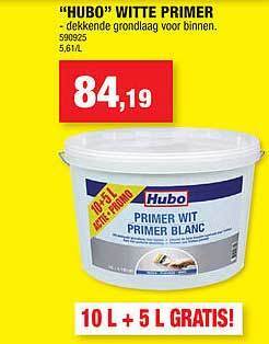 Hubo "hubo" witte primer aanbieding bij hubo aanbieding