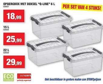 Hubo Opbergbox met deksel aanbieding