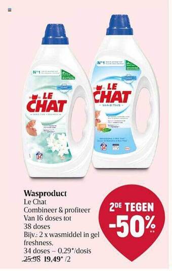 Wasproduct le chat