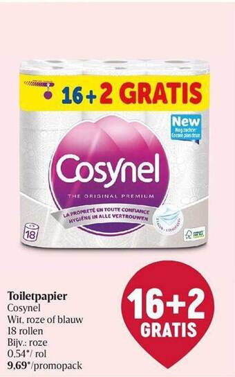 Delhaize Toiletpapier cosynel aanbieding