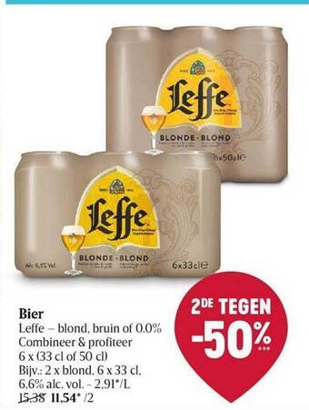 Delhaize Bier leffe aanbieding