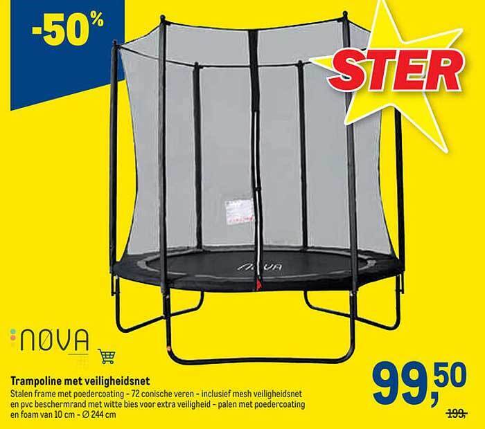 Trampoline met promotie bij Makro