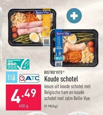 ALDI Bistro'vite koude schotel aanbieding