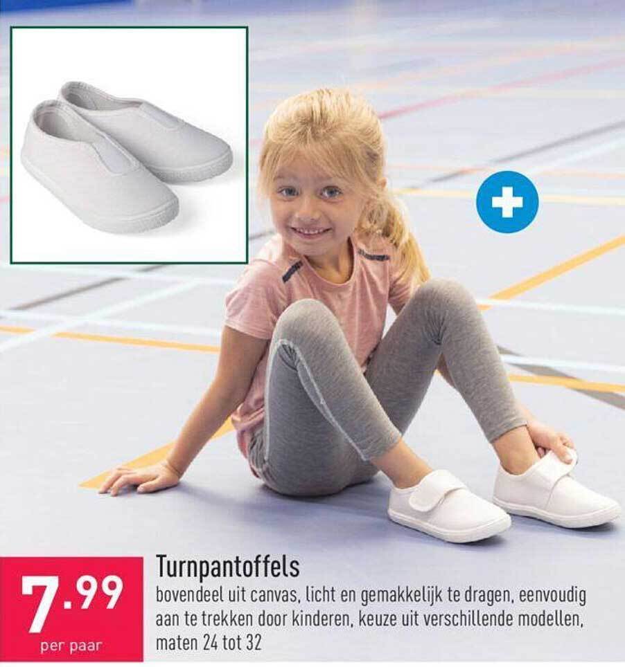 Turnpantoffels promotie bij ALDI