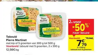 Carrefour Taboulé pierre martinet aanbieding