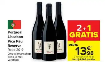 Carrefour Pica pau reserva rood aanbieding