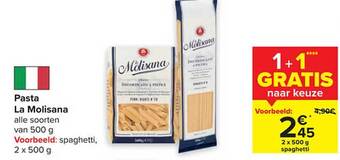 Carrefour Pasta la molisana aanbieding