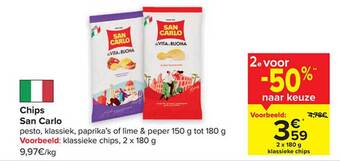 Carrefour Chips san carlo aanbieding
