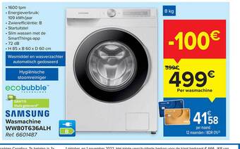Carrefour Samsung wasmachine aanbieding